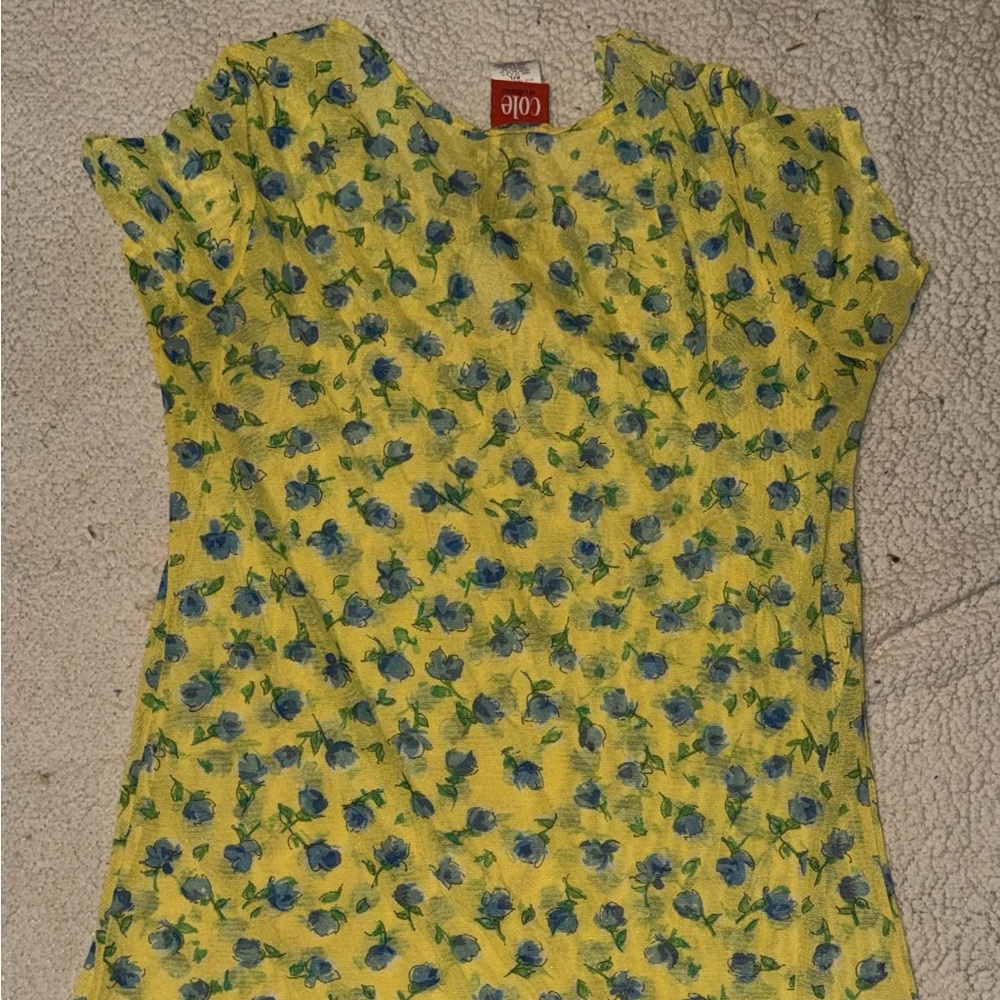 Yellow Floral Women's Top